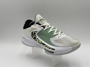 Nike Giannis Zoom Freak 4 Men’s Sz 9 Greek Coastline DJ6149-100 White Green Volt